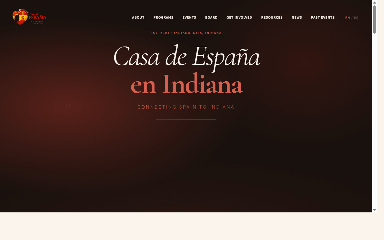 Casa España Indiana website