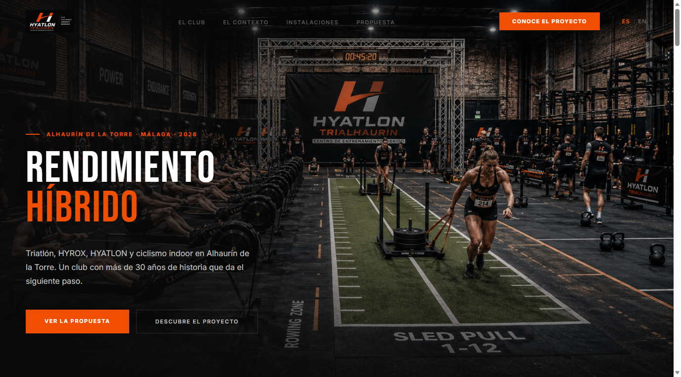 Hyatlon fitness gym website